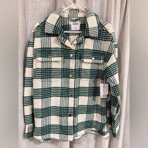 Sonoma Forest Green and Cream Checkered Jacket